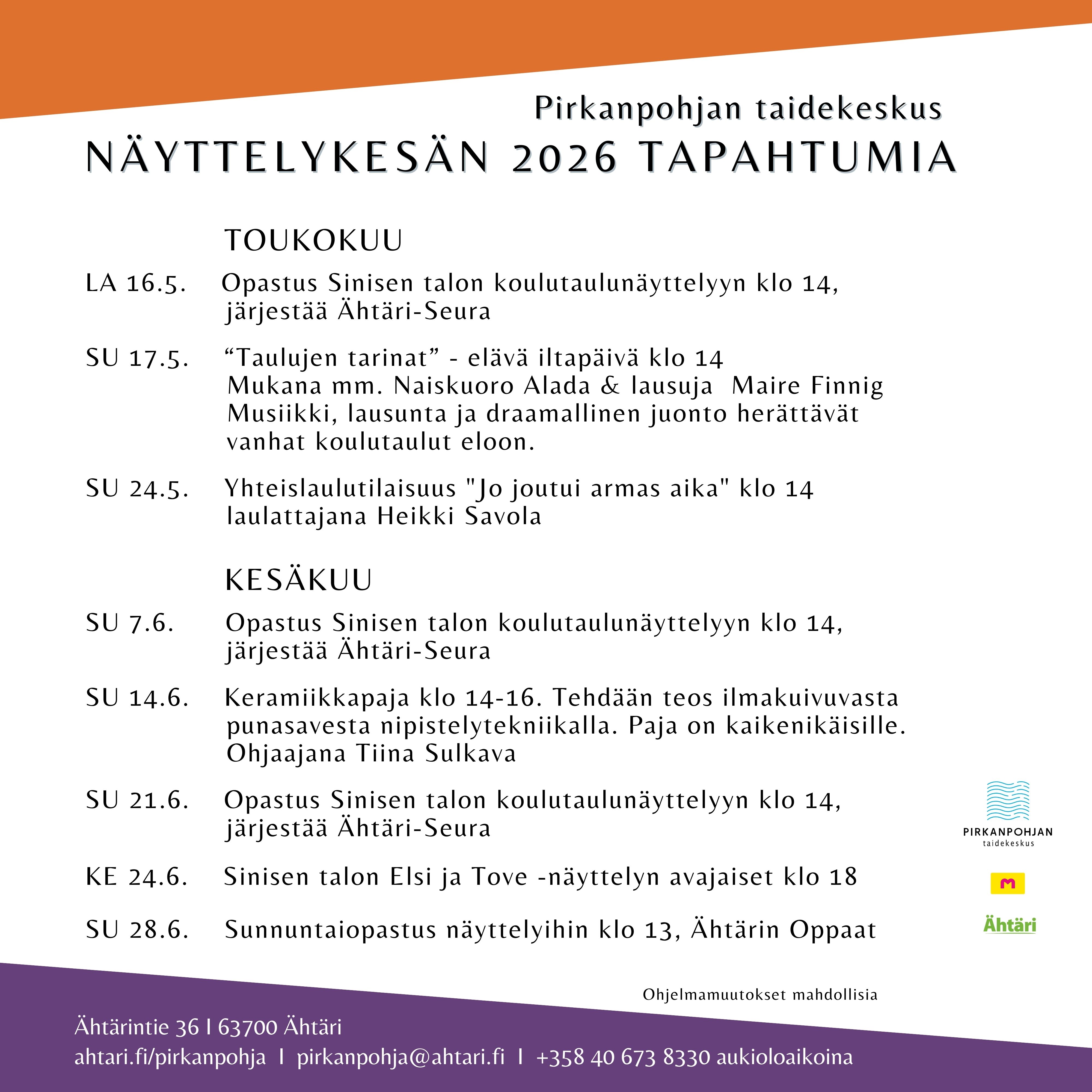 Tapahtumat 2026 1