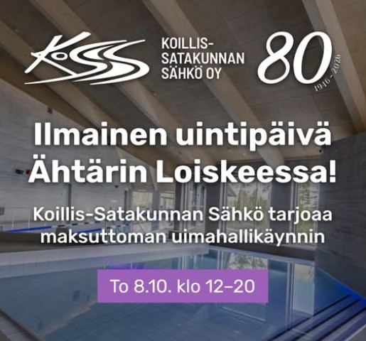 KSS ilmainen uinti Loiske 2026